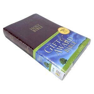 NIV Gift & Award Bible Leather-Look Burgundy Red Letter Edition Zondervan